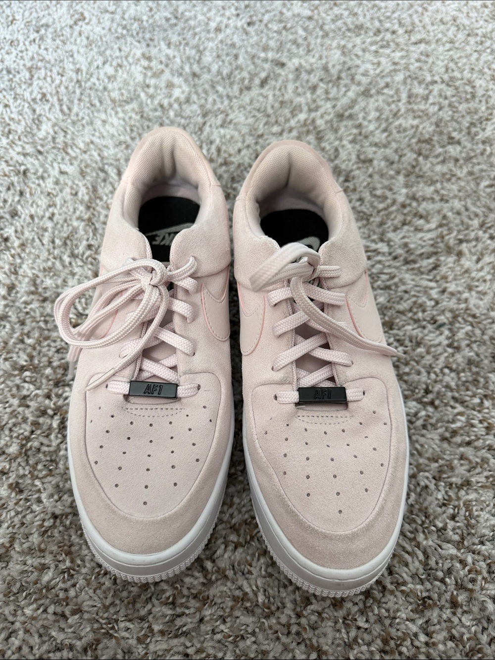 Nike Women’s Pink Low-Top Suede Sneakers